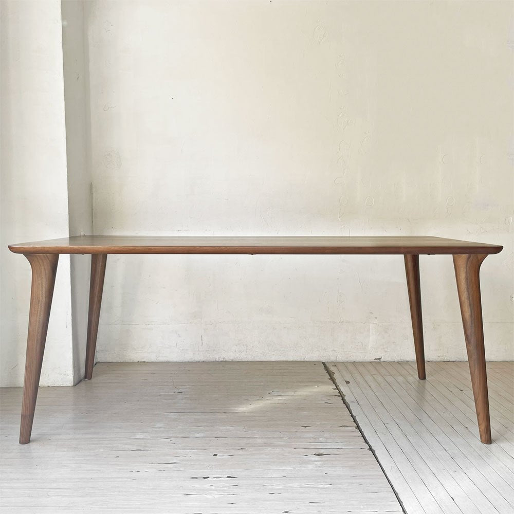 飛騨産業 HIDA 侭 Hida Table System ダイニングテーブル ウォールナット材 カービング脚 W170cm 参考定価391,600円 美品 ★
