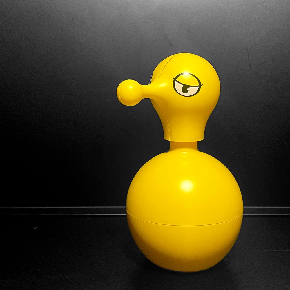 アレッシィ ALESSI ミスターコールド Mr.Cold ソープディスペンサー イエロー マッシモ・ジャコン Massimo Giacon 樹脂製 570ml イタリア ■