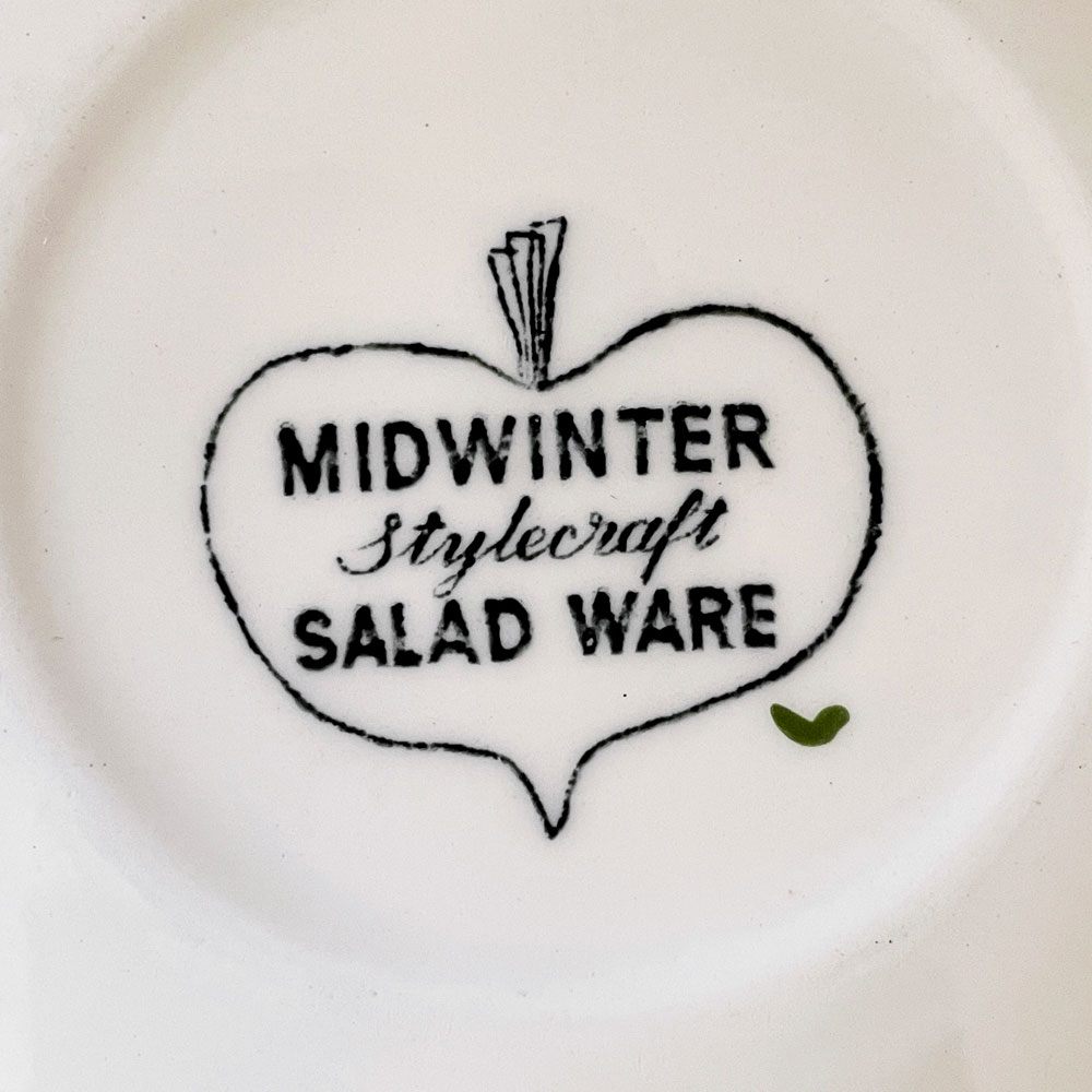 ミッドウィンター Midwinter サラダウェア SALAD WARE カップ＆ソーサー C/S テレンス・コンラン UKビンテージ ◎