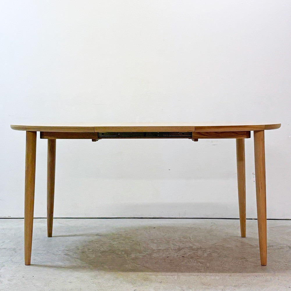 カンディハウス CONDE HOUSE マム ダイニング エクステンションテーブル Φ105cm ニレ材 エルム材 伸長式 国産家具 定価￥236,500- ●
