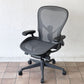 ハーマンミラー Herman Miller アーロンチェア リマスタード フル装備 Cサイズ グラファイトベース ポスチャーフィット 2024年製 ◇
