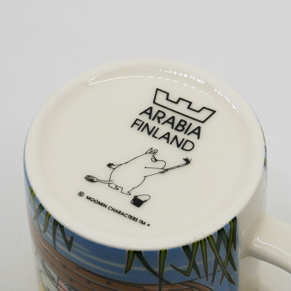 アラビア ARABIA ムーミンマグ MOOMIN クリップダッスとトゥーティッキの航海 2014年 夏限定 フィンランド 北欧食器 箱付き ●