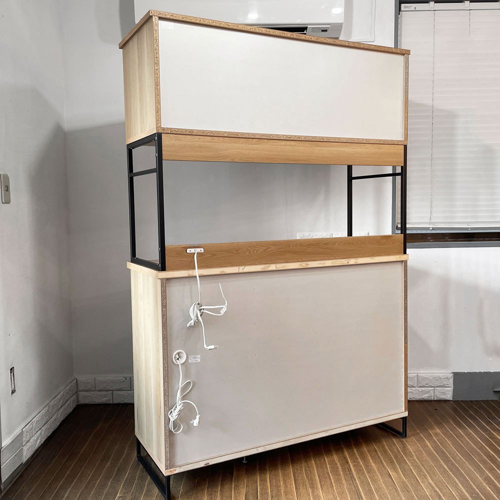 アデペシュ a.depeche スプレム キッチンボード 1200 splem kitchen board 食器棚 オーク材 W122 参考価格173,800円 ◎