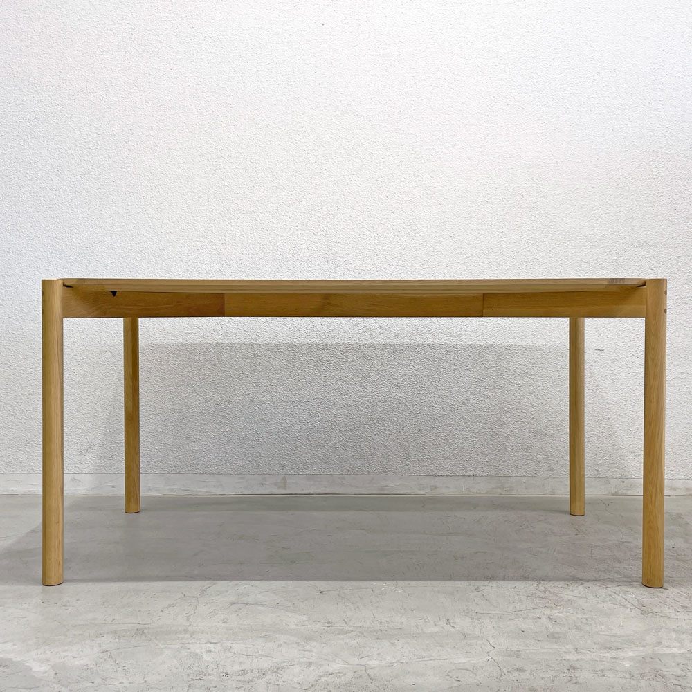 カリモクニュースタンダード Karimoku キャストール ダイニングテーブル CASTOR TABLE 150 国産ナラ材 ピュアオークカラー 定価145,200円 〓