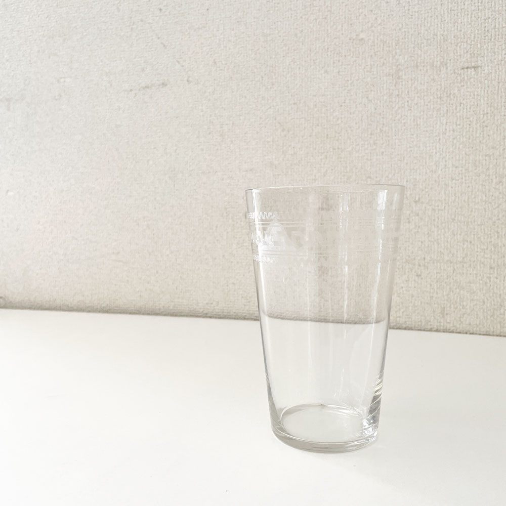 オールドバカラ Baccarat グレック Grecque ゴブレット タンブラーグラス H14cm エッチング ギリシャ模様 クリスタルガラス フランスビンテージ A ◎