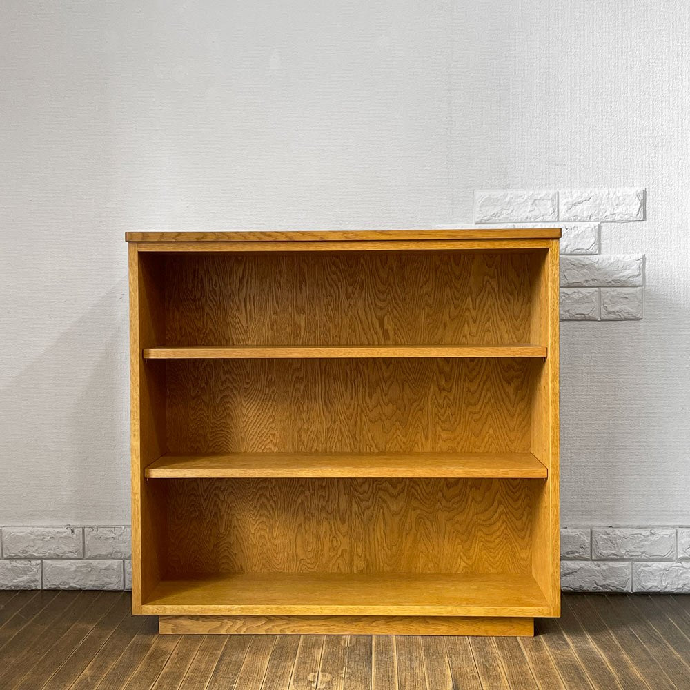 パシフィックファニチャーサービス P.F.S DHブックシェルフ DH BOOK SHELF 本棚 飾り棚 w90cm オーク材 定価：90,200円 ◎