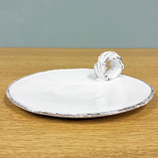 JBAdeV/Jean Baptiste Astierde Villatte 別注ソーサー Feuilles soucoupe a anse アスティエ・ド・ヴィラット ASTIER de VILLATTE 陶器 フランス A ◎