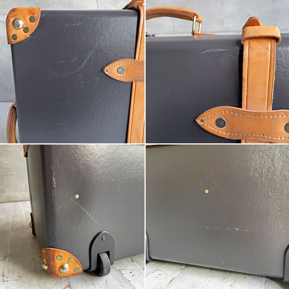 グローブトロッター GLOBE-TROTTER サファリ エクストラディープ スーツケース キャリーケース 2輪 33インチ 103L ブラウン×ナチュラル 廃番希少 ♪