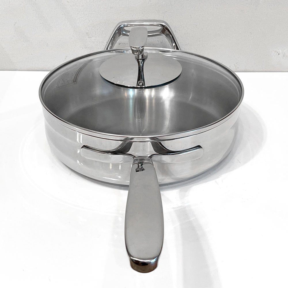タッパーウェア Tupperware マストロクックウェア Mastro Cookware 24cm 2.8L 片手鍋 サイドハンドル付 ガラス蓋付 ステンレス アルミニウム アメリカ ■