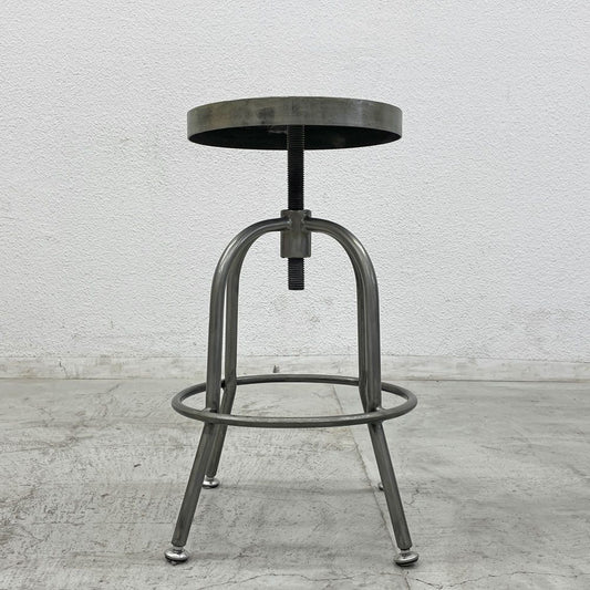 アデペシュ a.depeche インダストリアル スクリュー スツール industrial screw stool 昇降式 店舗什器 定価15,950円 B 〓