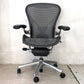 ハーマンミラー Herman Miller アーロンチェア Bサイズ ポスチャーフィット ウェイブ ポリッシュドアルミベース ビル・スタンフ ＆ ドン・チャドウィック ★