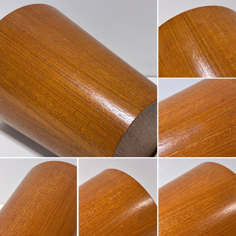 サイトーウッド SAITO WOOD チーク材 ビンテージダストボックス  ゴミ箱 S H28cm ●