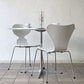フリッツハンセン Fritz Hansen スーパー円テーブル A603 ダイニングテーブル Aテーブル W100cm ホワイト アルネ・ヤコブセン ブルーノ・マットソン ピート・ハイン 北欧家具 ◇