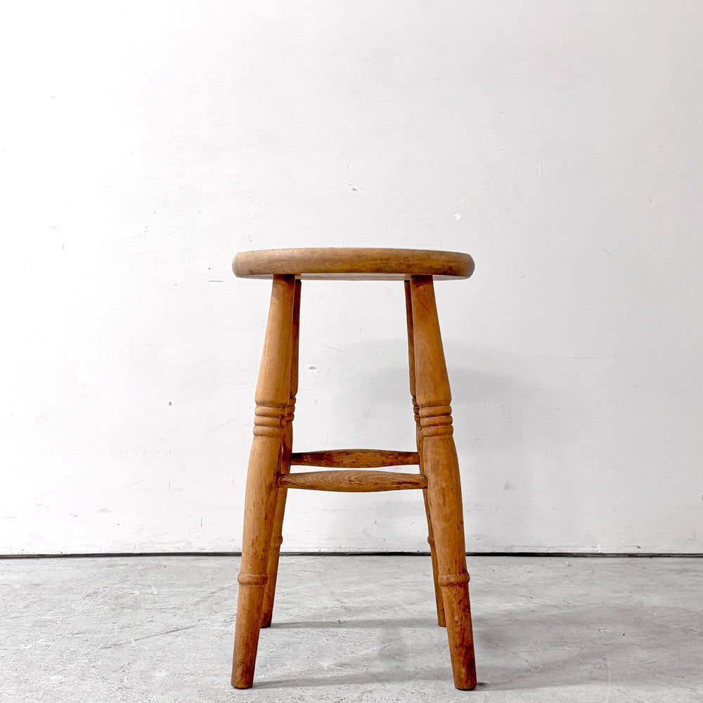 ペニーワイズ THE PENNY WISE ブナ無垢材 スツール 高さ53cm 英国家具 UKカントリー ●