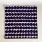 マリメッコ marimekko ラシィマット Rasyamatto クッションカバー ネイビー ピンク マイヤ・ロウエカリ コットン 廃番カラー 50×50cm 北欧 A ■