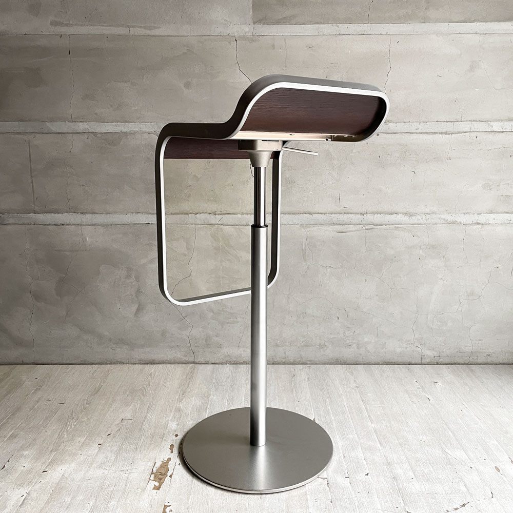 ラパルマ La palma レム LEM カウンタースツール 昇降式 カウンターチェア ハイスツール ウッドシート ダークウォールナット AZUMI アズミ A ♪