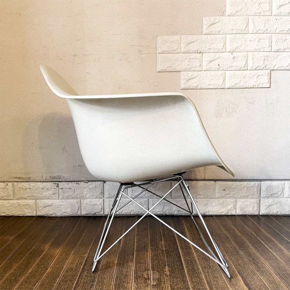 モダニカ MODERNICA ファイバーグラス アームシェルチェア FRP製 ナチュラル キャッツクレイドルベース C&R イームズ ミッドセンチュリー 定価￥143,000- ◎