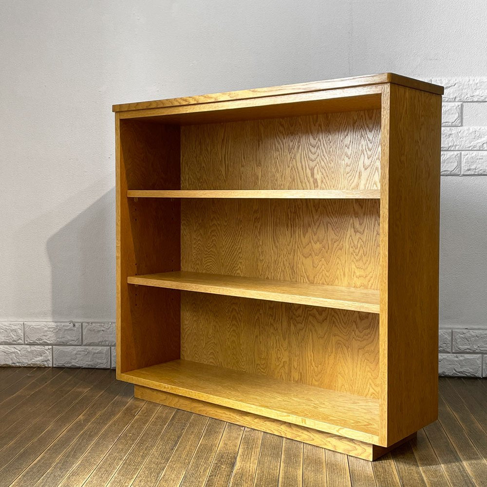 パシフィックファニチャーサービス P.F.S DHブックシェルフ DH BOOK SHELF 本棚 飾り棚 w90cm オーク材 定価：90,200円 ◎