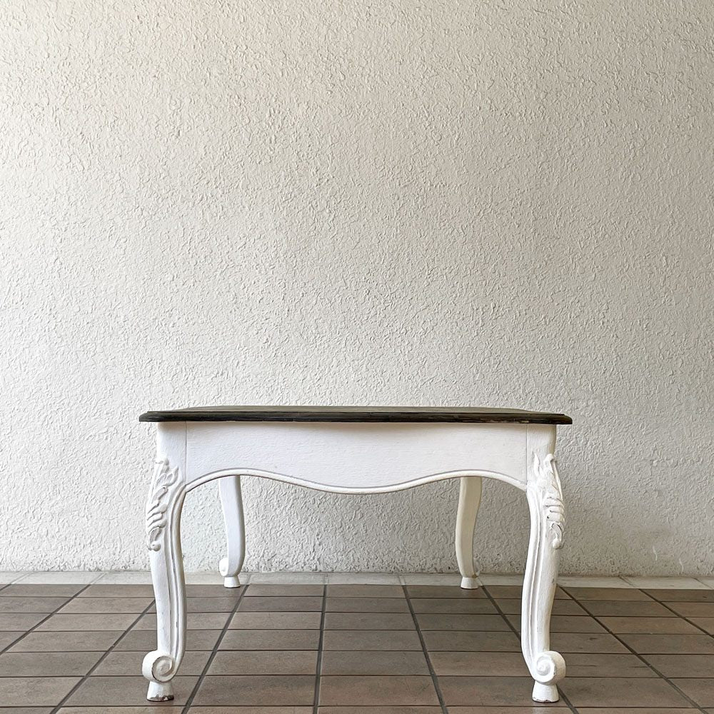 ブランディボワール BLANC D'IVOIRE ジョアンナ JOANNA ローテーブル Wcm アンティーク調 フレンチスタイル シャビーシック 定価124,200円 ◇