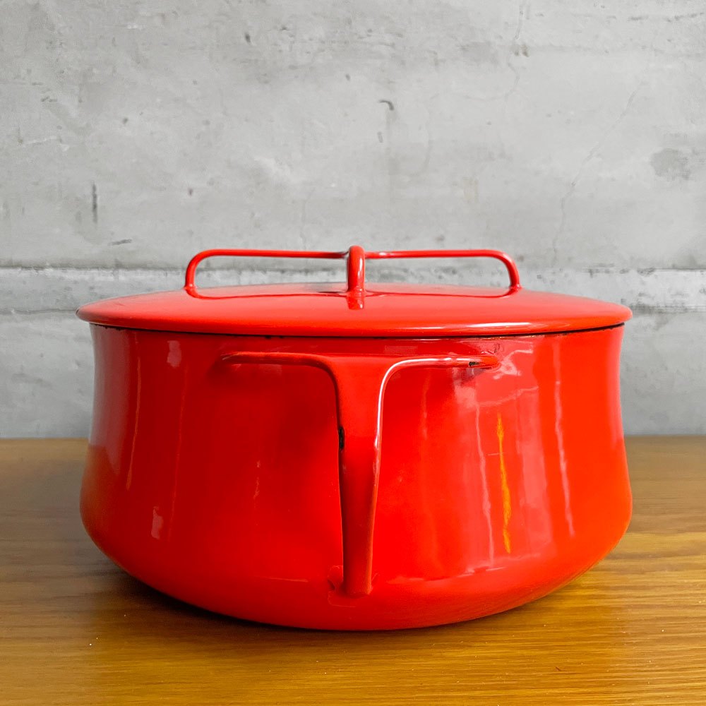ダンスク DANSK コベンスタイル 両手鍋 ホーロー キャセロール W35cm イェンス・クイストゴー レッド 北欧 デンマーク ♪