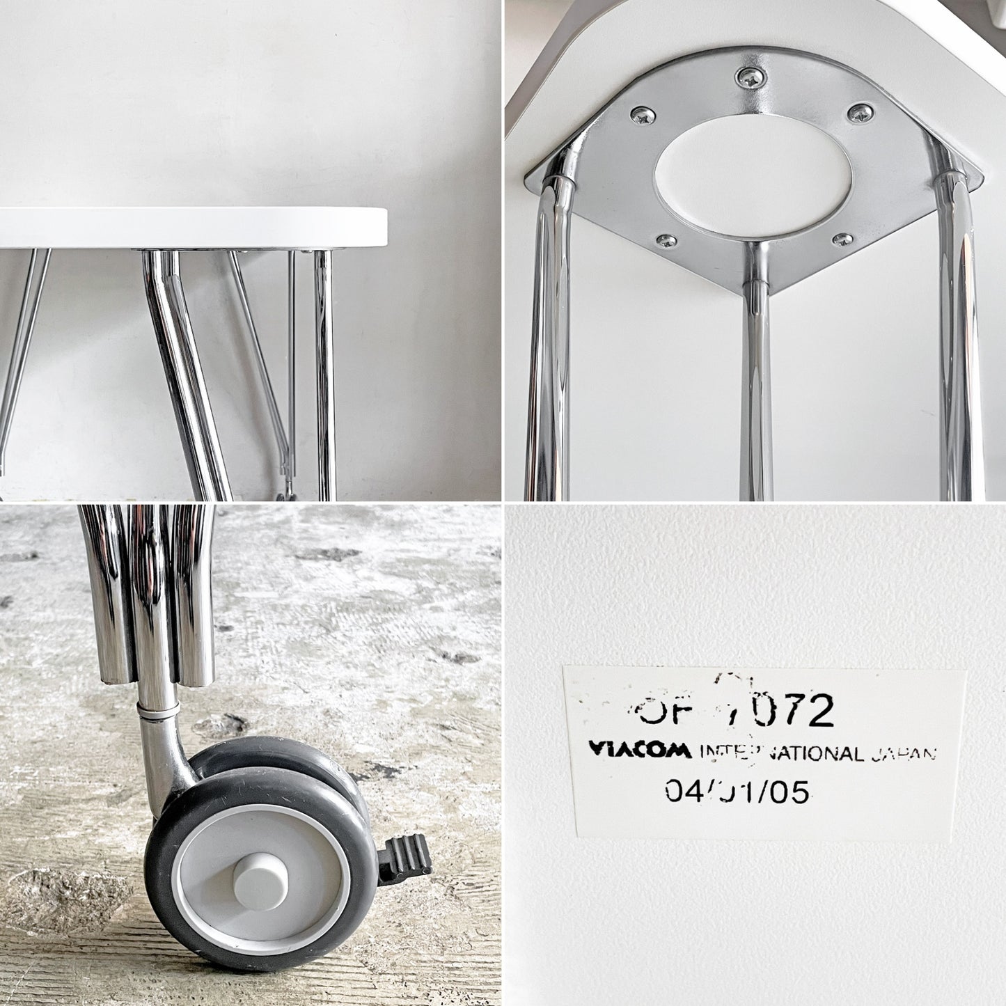 カルテル Kartell マックステーブル MAX TABLE ホワイト ミーティングテーブル キャスター付 フェルーチョ・ラヴィアーニ Ferruccio Laviani イタリア ■