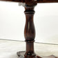 クラシカルデザイン Classical Design ダイニングテーブル ラウンド Φ90cm 木製 ダークブラウン 一本脚 レトロ家具 ●