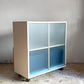 ウィルクハーン Wilkhahn ミナモ Minamo ファイリングシェルフ Filing Shelf 2ドロワー 2列2段 ビーチ材 アルミフレーム アクリルパネル キャスター仕様 コクヨ取扱い ■