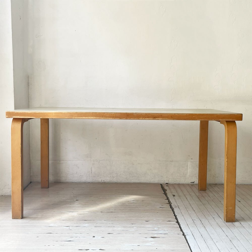 アルテック artek ビンテージ ダイニングテーブル リノリウムトップ アルヴァ・アアルト Alvar Aalto フィンランド 北欧家具 ★