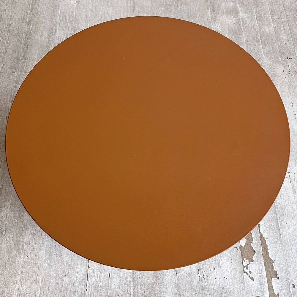 ウッド WOUD セントラム SENTRUM サイドテーブル ラウンドテーブル マガジンラック バーントオレンジ Φ40cm スチール 北欧 デンマーク ♪