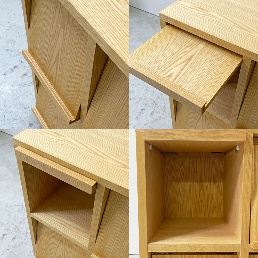 リアルスタイル REAL Style バンクロフト BANCROFT ブックシェルフ 1133 オーク材 6フラップドア  ●