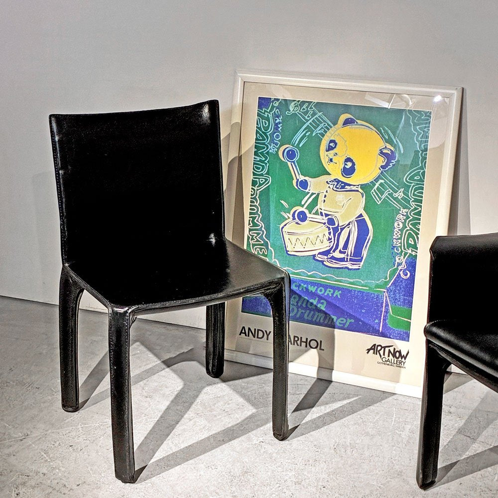 カッシーナ Cassina キャブチェア 412 CAB CHAIR アームレス 最高級本革 マリオ・ベリーニ MoMA 永久展示品 イタリアンモダン ●
