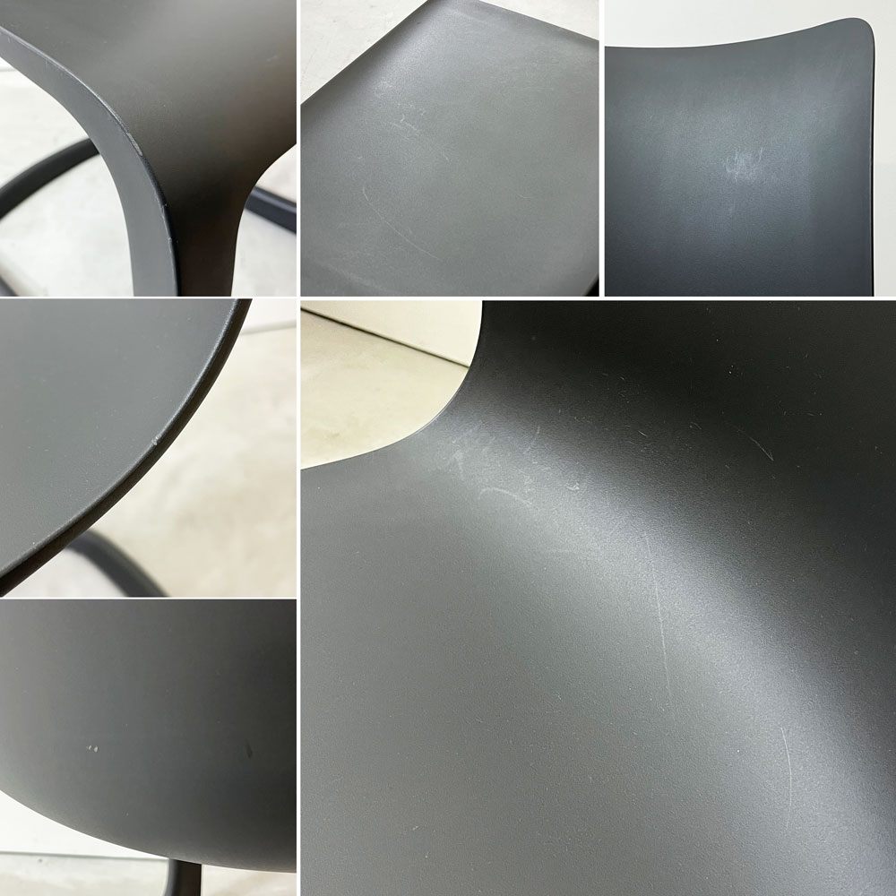 ヴィトラ vitra エヴォック EVO-C ダイニングチェア グラファイトグレー カンチレバー ジャスパー・モリソン ●