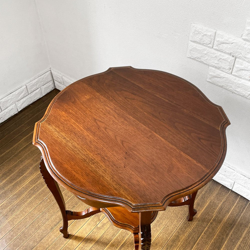 UKビンテージ UK Vintage マホガニー カフェテーブル ラウンドテーブル Φ61cm 英国家具 アンティーク ロイズアンティーク取扱 ◎