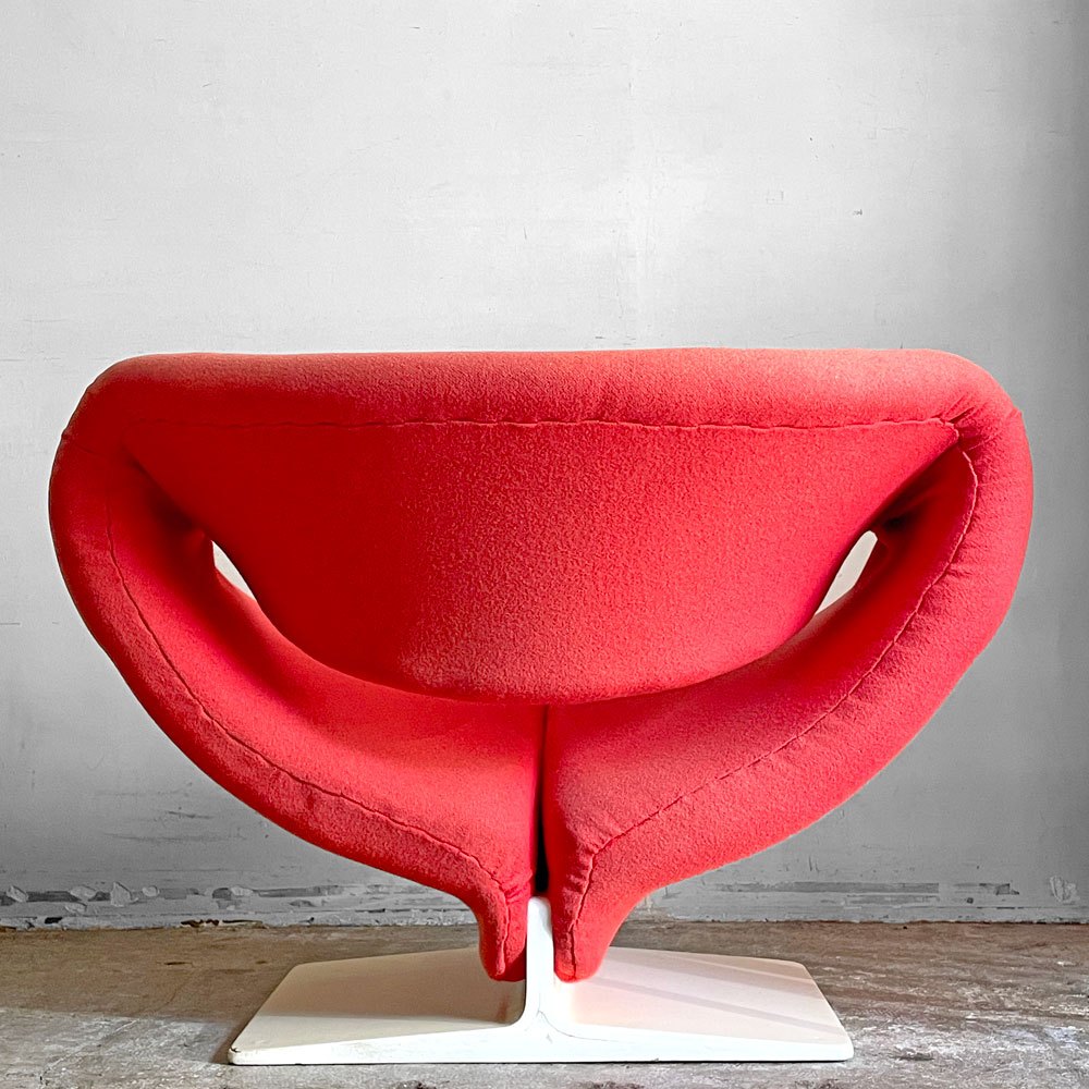 アーティフォート Artifort リボンチェア Ribbon Chair ビンテージ ラウンジチェア ピエール・ポラン Pierre Paulin 名作 希少ウッドベース ミッドセンチュリー ■
