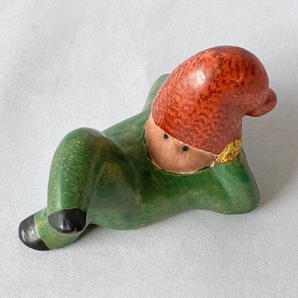 グスタフスベリ GUSTAVSBERG リサラーソン Lisa Larson レイジートムテ LAZY TOMTE サンタオブジェ スウェーデン 北欧雑貨 ◇