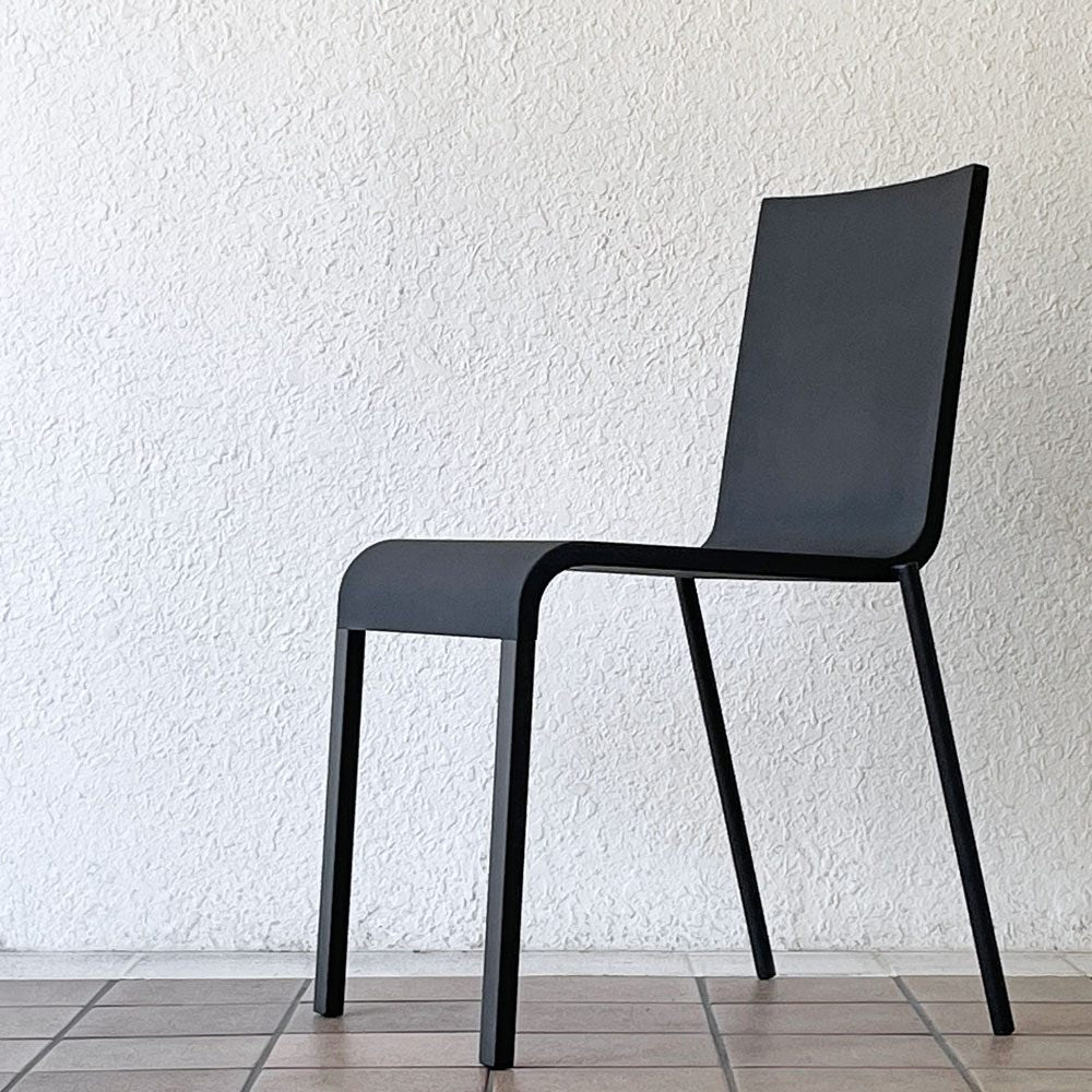 ヴィトラ vitra. ゼロスリー .03 ダイニングチェア スタッキングチェア マールテン・ヴァン・セーヴェレン Maarten Van Severen ブラック A ◇