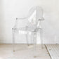 カルテル Kartell ルイゴースト LouisGhost アームチェア クリスタル スタッキング フィリップ・スタルク Philippe Starck イタリア B ★