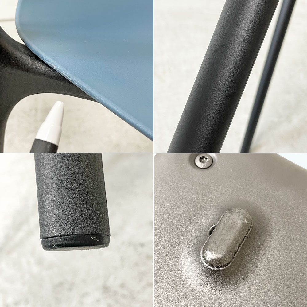 ヴィトラ Vitra ベルヴィルチェア Belleville Chair ダイニングチェア スタッキングチェア シーブルー ロナン & エルワン・ブルレック B ●