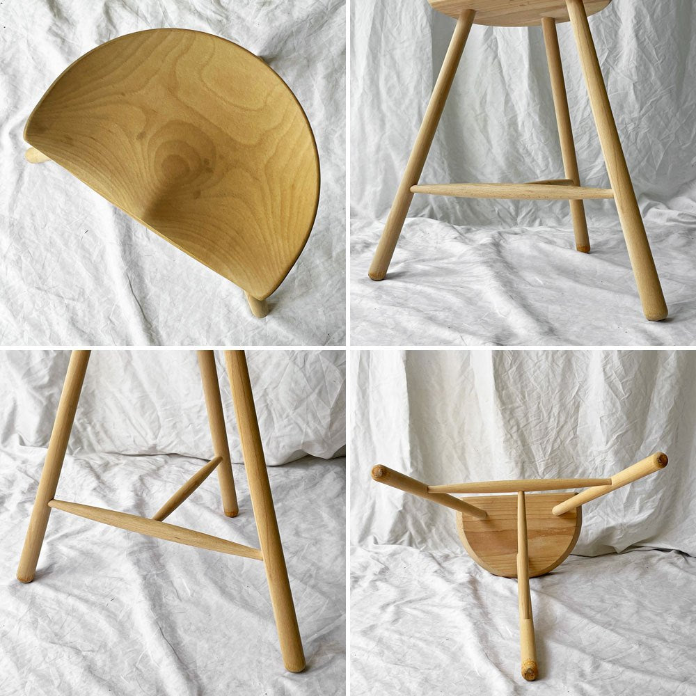 ワーナー Werner シューメーカーチェア Shoemaker Chair NO.59 スツール ビーチ材 ソープ仕上げ ラーズ・ワーナー デンマーク 北欧家具 現状品 ◇
