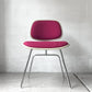 ハーマンミラー Herman Miller ツーピースプラスチックチェア Two Piece Plastic Chair DCM ホワイト マゼンタ ファブリック張替済 ビンテージ イームズ 希少 ★