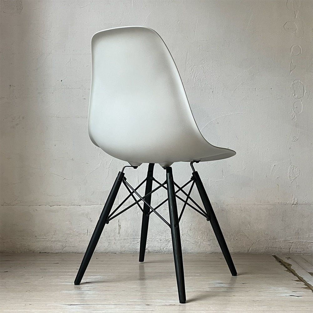 ハーマンミラー HermanMiller サイドシェルチェア ドゥエルレッグ DSW アルパイン × エボニー ブラック ポリプロピレン イームズ ミッドセンチュリー ★