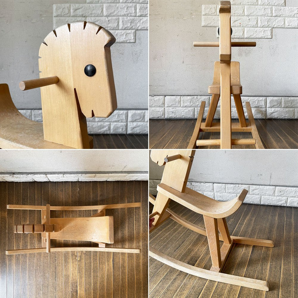 ケラー KELLER 木馬 ロッキングホース ペーター Peter ブナ材 白木 ドイツ 参考価格￥62,700- ◎