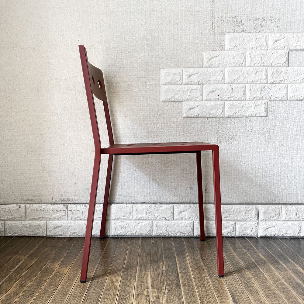 ヘイ HAY バルコニーチェア BALCONY CHAIR ダイニングチェア スタッキング スチール アイアンレッド ロナン & エルワン・ブルレック 北欧 デンマーク 定価44,000- B  ◎