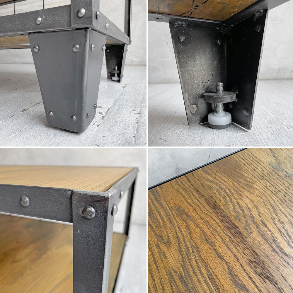 ジャーナルスタンダードファニチャー Journal Standard Furniture カルビ CALVI TVボード AVボード Lサイズ オーク無垢材×アイアン インダストリアル ♪