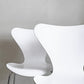 フリッツハンセン Fritz Hansen 3107 セブンチェア ホワイト ラッカー仕上げ スタッキング アルネ・ヤコブセン Arne Jacobsen デンマーク 北欧家具 B ■