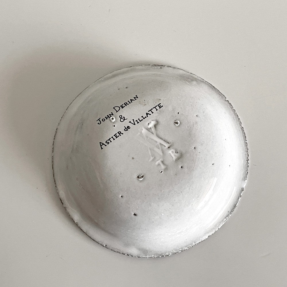 アスティエ・ド・ヴィラット ASTIER de VILLATTE ジョンデリアン JOHN DERIAN ハート ディープ Heart Deep ソーサー ボウル Φ11cm 陶器 フランス ■