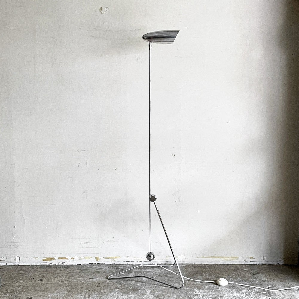 イデー IDEE エクリプス2 ECLIPSE II フロアスタンド アルミシェード 90s 旧三角ベース スペースエイジ ビンテージ 希少 ■