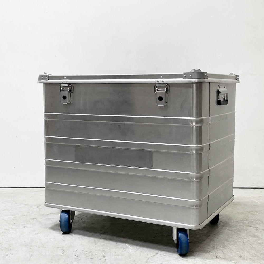 アルポス ALPOS アルミコンテナ ALUMINUM CONTAINER キャスター付き 239L PSF取り扱い 定価￥83,600- ●