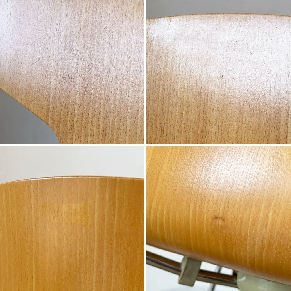 フリッツハンセン Fritz Hansen 3101 アリンコチェア アントチェア 4本脚 ナチュラルビーチ ラッカー仕上げ フェルトグライズ アルネ・ヤコブセン F ◎