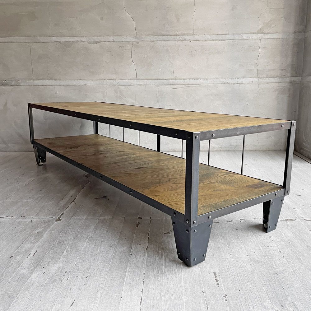 ジャーナルスタンダードファニチャー Journal Standard Furniture カルビ CALVI TVボード AVボード Lサイズ オーク無垢材×アイアン インダストリアル ♪